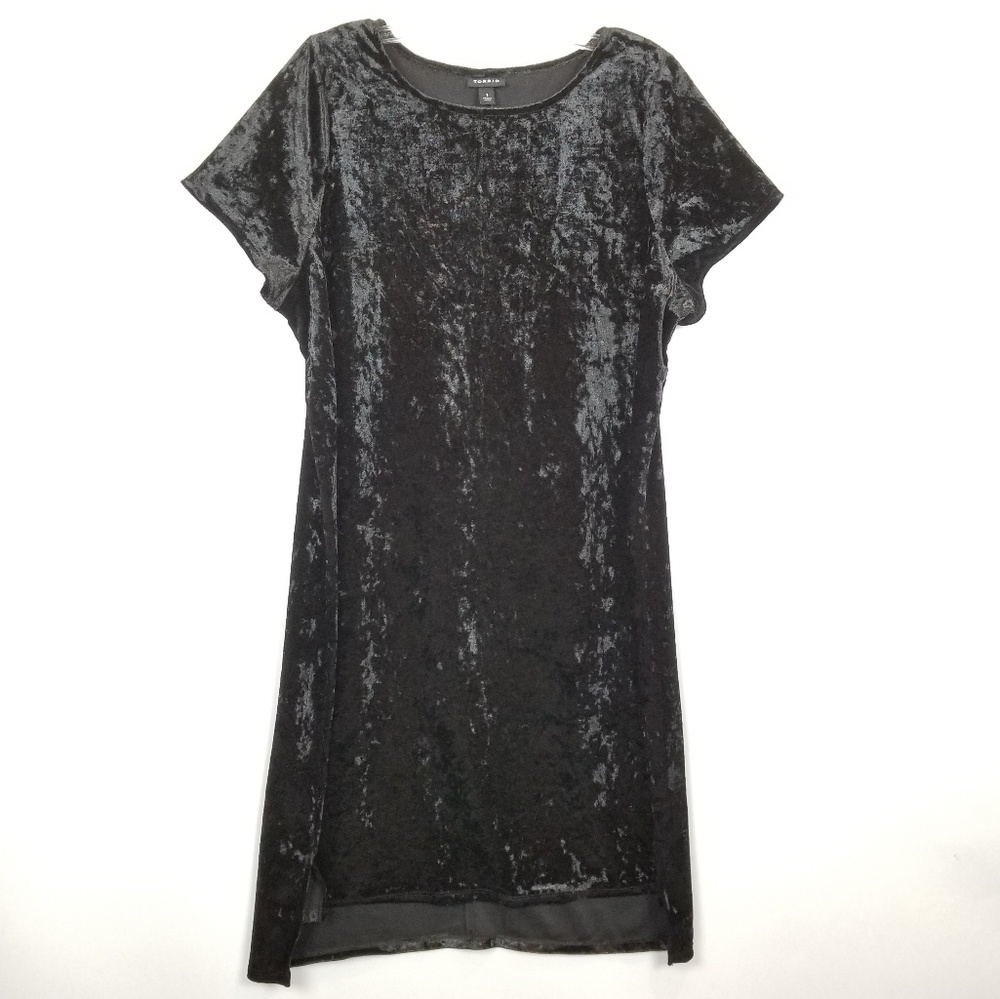 Torrid black velvet dress